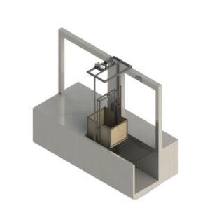 Elevador residencial para persona con movilidad reducida