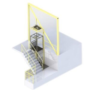 Elevador para carga empresa de alimentos