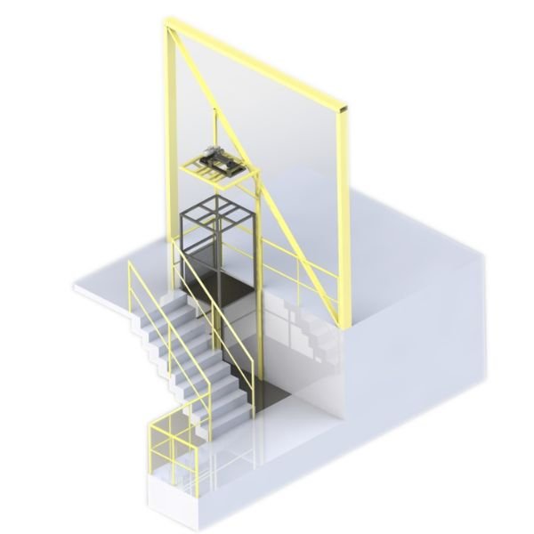 Elevador para carga empresa de alimentos